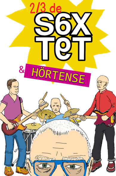 affiche de concert 2/3 de sextet + Hörtense au synthi, samedi 25 octobrrrr