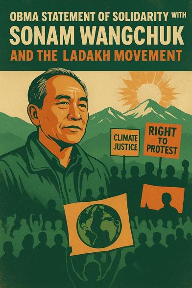 The Once in a Blue Moon Academia (OBMA) stands in unwavering solidarity with Sonam Wangchuk and the Ladakh Movement, recognizing their struggle as a fight for environmental justice, climate action, cultural autonomy, and democratic dissent. Highlighting Ladakh’s vulnerability as the “Third Pole” of the world, the statement critiques the abrogation of Article 370 and the selective, contradictory application of Article 371, exposing the central government’s sidelining of local governance and ecological concerns. OBMA condemns Wangchuk’s arbitrary NSA detention and the violent suppression of peaceful protests, emphasizing that the movement’s constitutional demands for statehood, Sixth Schedule inclusion, and ecological protection are lawful, ethical, and globally aligned. The statement affirms that safeguarding communities, ecological integrity, and the right to dissent are duties of conscience, wisdom, and citizenship.
