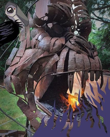 Forge en forme de tête de gorille