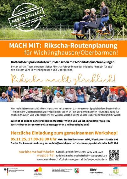 Plakat Einladung Rischka-Routenplanung