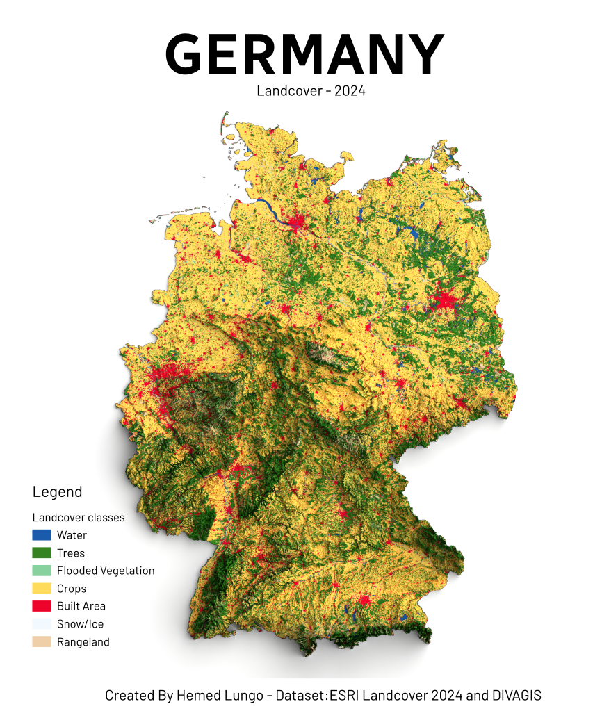 Germany Landcover Map - 2024