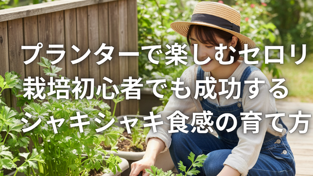 プランターで楽しむセロリ栽培初心者でも成功するシャキシャキ食感の育て方