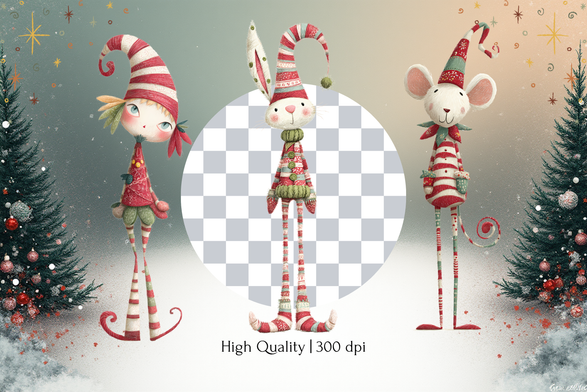 20 High Resolution .PNG images on TRANSAPRENT BACKGROUND, 5×10 inches (1500x3000px)