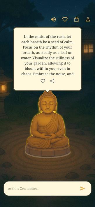 Noise is weather. Breath is home. Rehearse in Zen Courtyard, then commute with calm. #Mindfulness #Breathwork