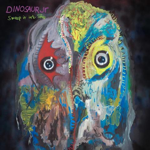 An image of the cover of the album 'Sweep It Into Space' by Dinosaur Jr.