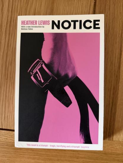 The cover for Notice by Heather Lewis. 