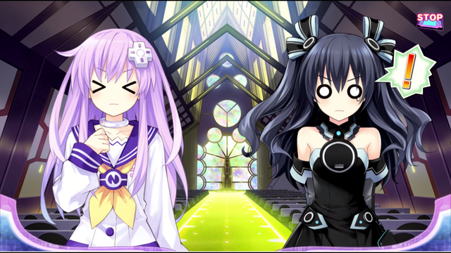 Nepgear said something she shouldn't have. About boobs. In front of Uni.