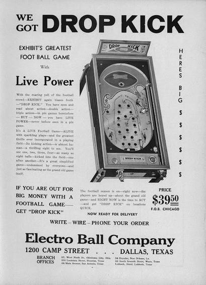 Drop Kick pinball