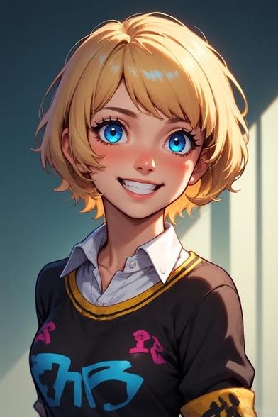 Picture i found of Motoha Arai  from persona 5 : phantom x