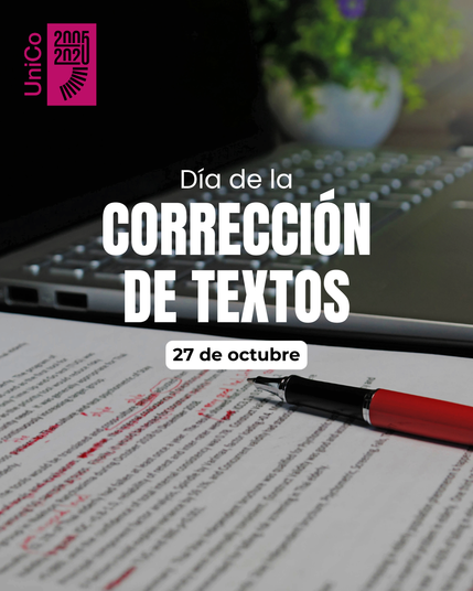 Imagen conmemorativa del Día de la Corrección de Textos.