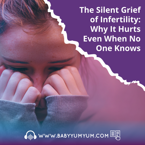 Behind every smile, there can be a silent struggle 💜🌸 Infertility carries a quiet grief that many don’t talk about, but it’s real and heavy. If you’ve ever felt unseen in your journey, this one’s for you.