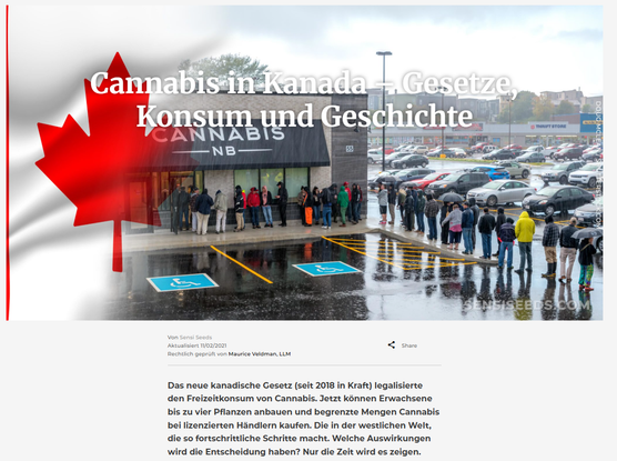 Das neue kanadische Gesetz (seit 2018 in Kraft) legalisierte den Freizeitkonsum von Cannabis. Jetzt können Erwachsene bis zu vier Pflanzen anbauen und begrenzte Mengen Cannabis bei lizenzierten Händlern kaufen. https://sensiseeds.com/de/blog/lander/cannabis-in-kanada-gesetze-konsum-geschichte/