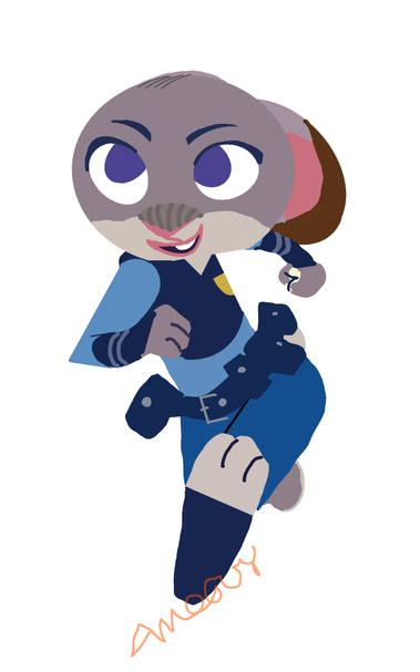 Judy Hoops Fanart. Refer to the original picture Goes After the Weasel.