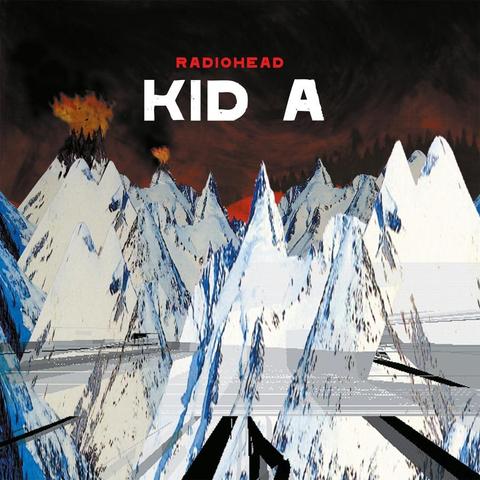 An image of the cover of the album 'Kid A' by Radiohead