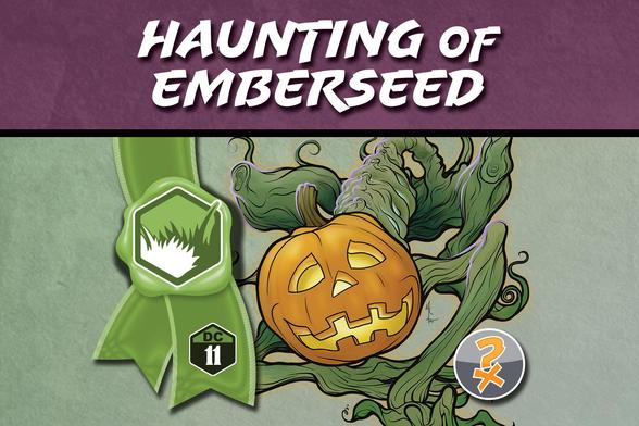 Teaser image for The Haunting of Emberseed Hollow, an adventure location for your 5e game and freely offered by IonQuest Games. Art by mrlich.