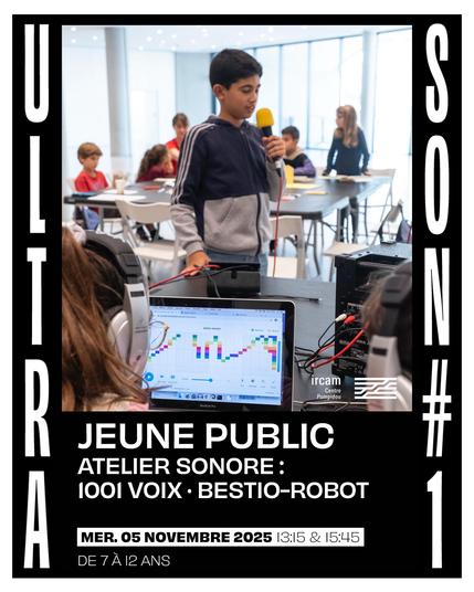 vignette atelier sonore jeune public de l'IRCAM : 1001 voix 