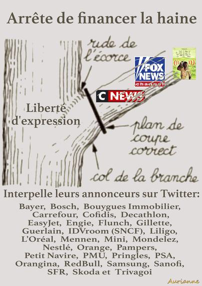 Arrête de financer la haine