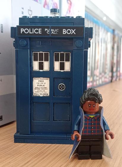 My rendition of the Fugitive Doctor as a LEGO minifigure