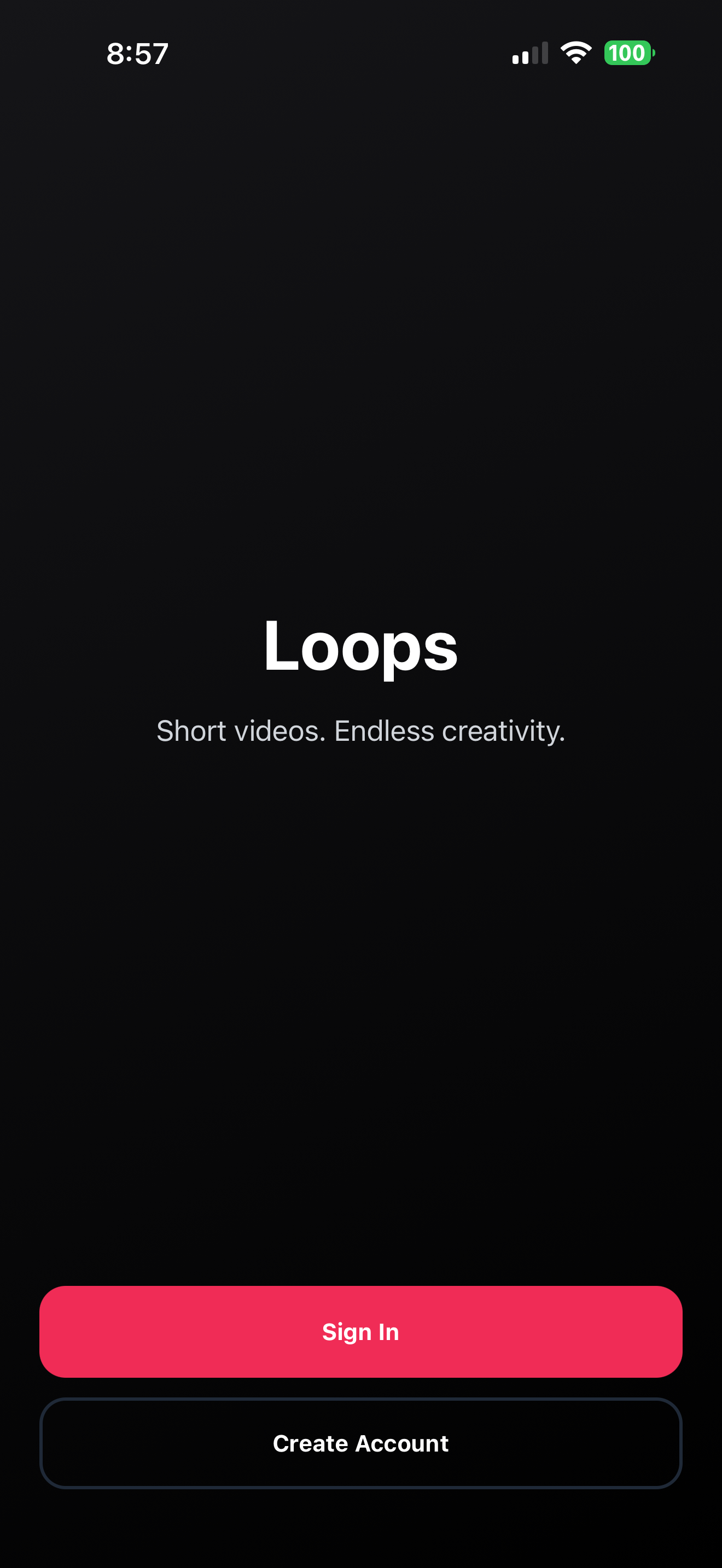 New Loops app onboarding