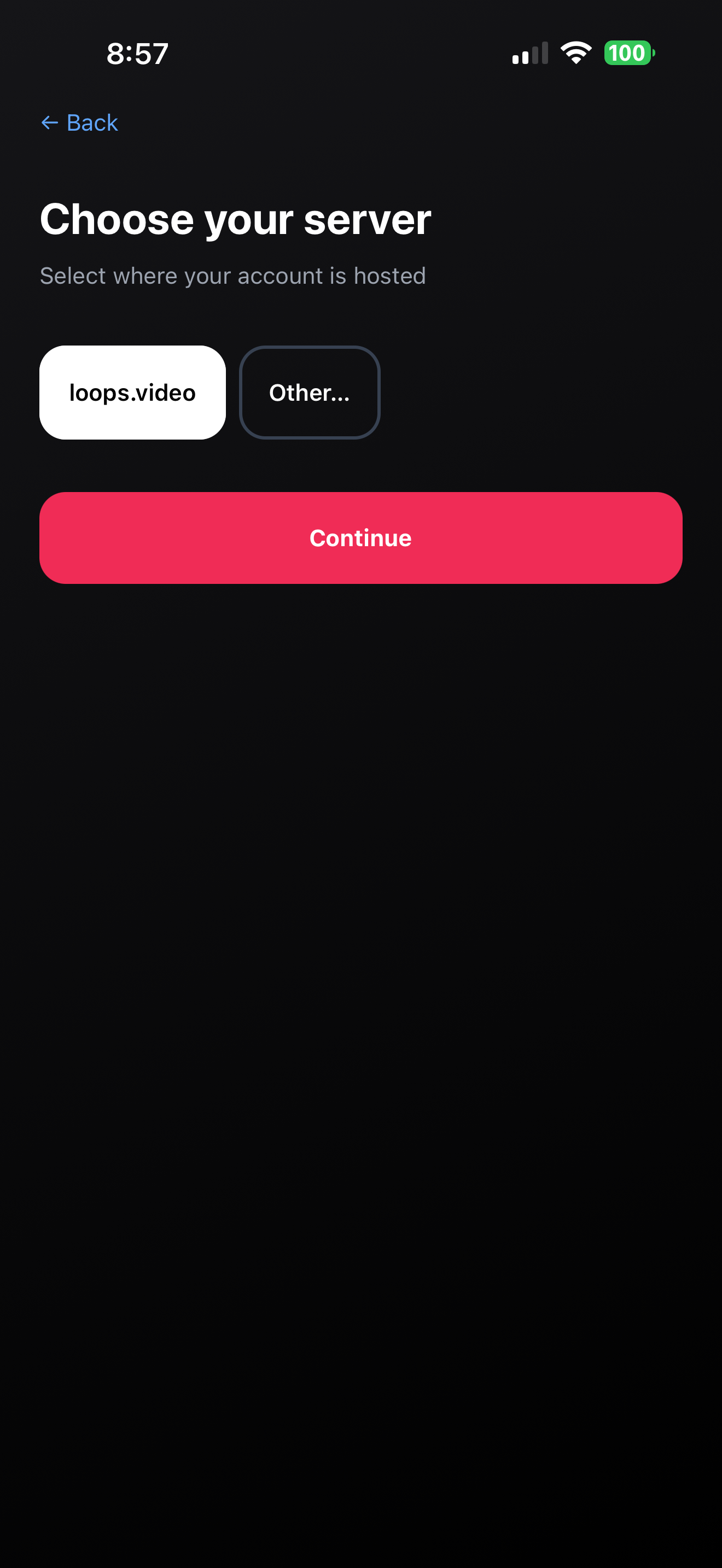 New Loops app onboarding
