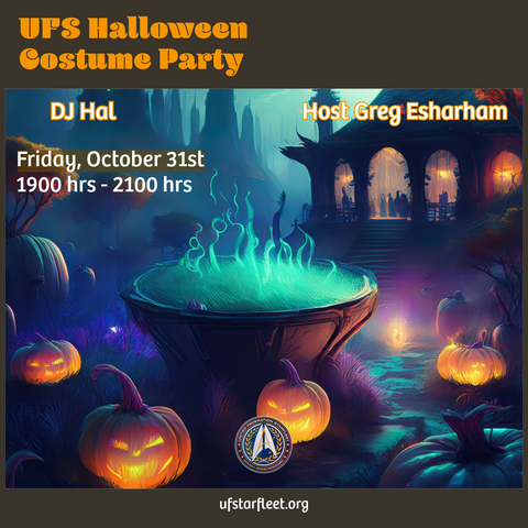 Get ready for a spooktacular night at the UFS Halloween Costume Party! 
 Friday, October 31st
 1900 - 2100 SLT
 DJ: Hal
 Host: Greg Esharham
Dress to impress (or terrify!) and join us for music, fun, and frightful festivities! 
#Halloween #CostumeParty #SecondLife #UFS #virtualcommunity #spookyseason #SLHalloween #danceparty #scifi #trekkie #dance #StarTrek #ufstarfleet #StarTrekFamily #starfleet #trekker #startrekfan #startrekkers #cosplay #starfleetacademy #starfleetcommand #starfleetuniform #starfleetcosplay #starfleetofficers #starfleetcaptain #starfleetheadquarters #starfleetcivilians #space.