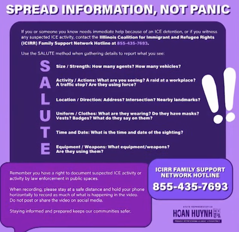 emergency flyer SALUTE to protect communities