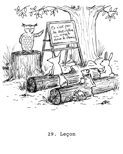 Inktober 2025 jour 29, Leçon par Lysiane Binet