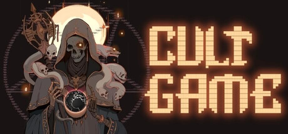 Steam store header image for a game called CultGame