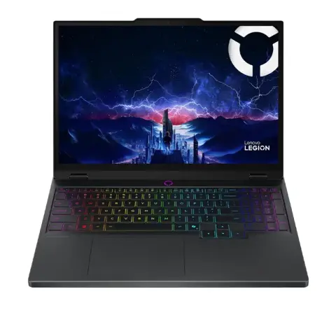 Image promotionnelle d’un Lenovo Legion 5 OLED 15IRX10 avec processeur Intel Core i9-14900HX, carte graphique RTX 5070, écran OLED 240 Hz, 32 Go DDR5 et 1 To SSD NVMe, présenté dans une ambiance gaming haut de gamme.
