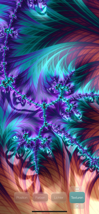 Buntes Bild eines Fraktals (erzeugt mit frax)