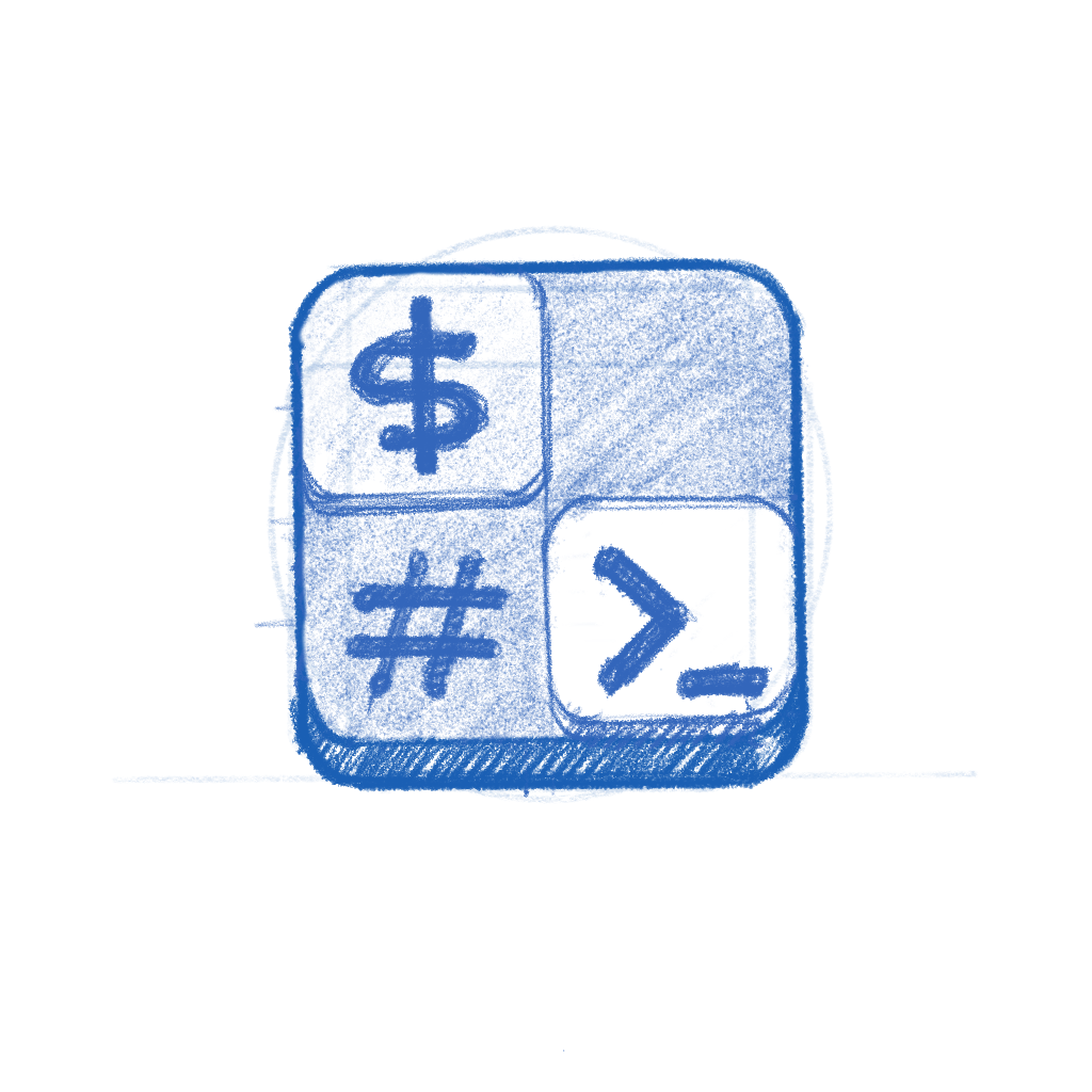 SSH Pilot app icon sketch.