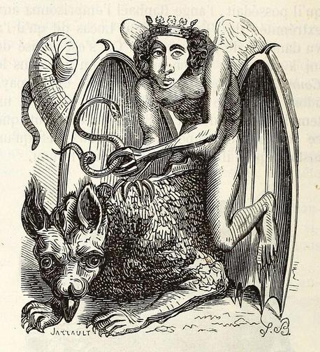 Astaroth, from the 1863 edition of Collin de Plancy’s Dictionnaire infernal
