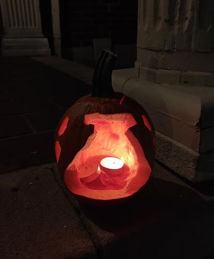 Erlenmeyer flask pumpkin carving