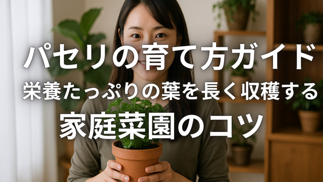 パセリの育て方ガイド 栄養たっぷりの葉を長く収穫する家庭菜園のコツ