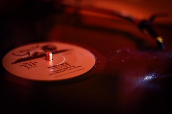 Mango Walk by Chosen Brothers Vinyl on Turntable.