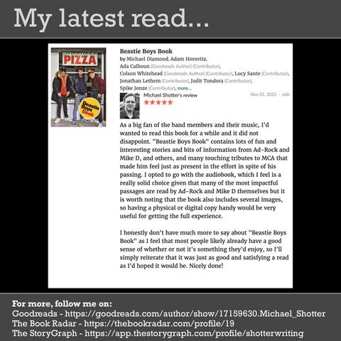 Michael Shotter's review of "Beastie Boys Book"