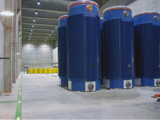 Innenansicht Zwischenlager Biblis
Quelle: RWE AG