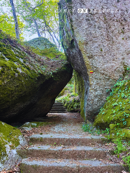 Path up to Penha Sanctuary in Guimarães Portugal