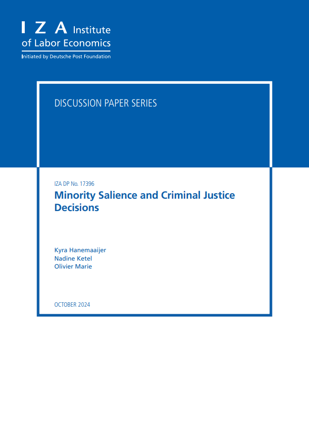 Minority Salience and Criminal Justice Decisions