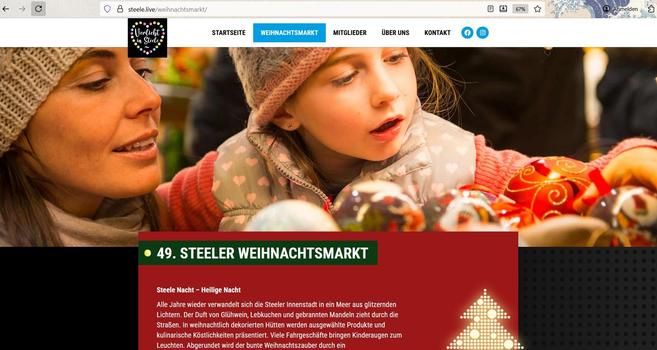 Bild: Screenshot der website des Weihnachtsmarkts in Essen Steele. Dieser Weihnachtsmarkt hat in NRW als erster Weihnachtsmarkt seit dem 03.11. geöffnet. Darauf bezieht sich die Frage des Glühwein-Checks, ob man schon am 03.November in Weihnachtsmarkt-Laune bzw Glühwein-Laune ist.
#weihnachtsmarkt
#glühwein
#gluehwein
#essensteele