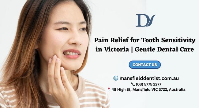 Patient receiving gentle dental treatment for tooth sensitivity at Delatite Dental, Victoria — professional care focused on effective pain relief and lasting comfort.