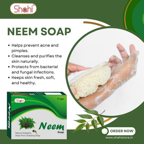 Shahi Neem Soap with Glycerine - Gentle Care for Glowing Skin