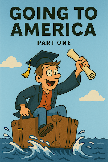 The loudspeaker cracked through the humid Athens air:
«Αναχώρηση πτήσης TWA 1122 για Νέα Υόρκη. Άμεση επιβίβαση, έξοδος νούμερο 2.»
Then came the English: “Departure flight TWA 1122 to New York. Immediate boarding Gate number 2.”

It was 1980.

Athens still had Hellinikon Airport then, low ceilings, the faint smell of cigarette smoke, queues that bent like snakes, and the sight of relatives waving handkerchiefs through the glass. There was no duty-free glamour, no polished marble. Just the weight of goodbyes, the clatter of luggage, and the anxiety of stepping into a world that felt impossibly far.

For me, that call was more than a boarding announcement. It was the beginning of a different life, a leap across an ocean to a place I had only known from movies, letters, and stories.

My best friend Michael and I were finishing our Master’s coursework at the La Verne satellite campus in Athens. He was selling office equipment for a living. I was completing my 34-month mandatory sentence in the Greek Air Force. (Yes, 34 months, enough time to grow a beard, a family, and possibly a vineyard.)

Just as we were preparing to start writing our thesis, a professor dropped the academic equivalent of a nuclear bomb:

“They’ll never honor your degrees. Politics. The Greek government won’t allow foreign campuses to compete with Greek universities. And since Greek universities don’t offer a Master’s, you’re stuck.”