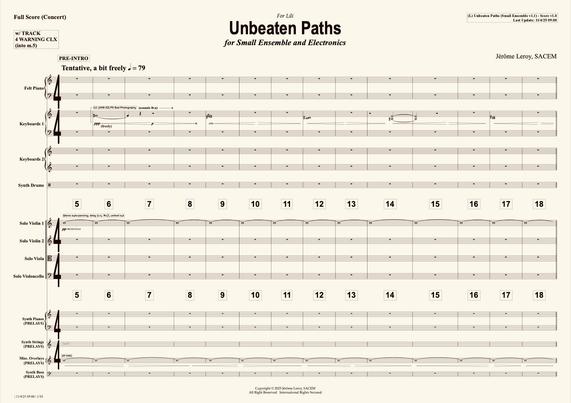 A screenshot of the first page of "Unbeaten Paths".