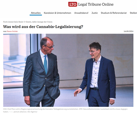 CDU-Chef Merz will in Regierungsverantwortung die Cannabis-Teillegalisierung zurückdrehen. SPD-Gesundheitsminister Lauterbach dürfte etwas dagegen haben. Foto: picture alliance / dts-Agentur 

https://www.lto.de/recht/hintergruende/h/cannabis-legalisierung-zweite-saeule-gesetzentwurf-modellvorhaben-bmg-bmel