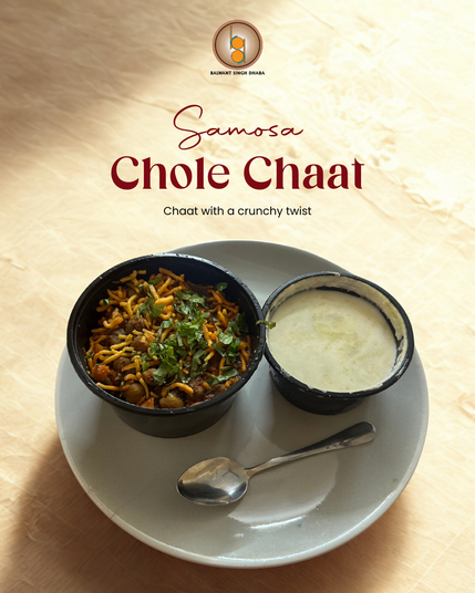 Samosa Chole Chaat
