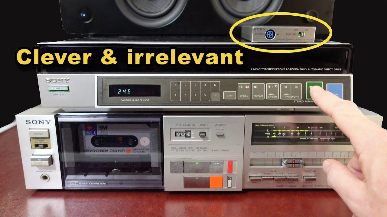 A photo of some VCR-looking hardware with the caption "Clever & irrelevant"