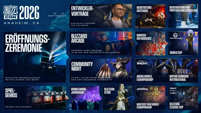 BlizzCon 2026: Frühbucher-Pässe, Highlights & exklusive Zusatzerlebnisse