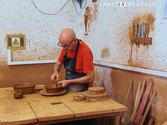Pottery demo in Redondo, Portugal