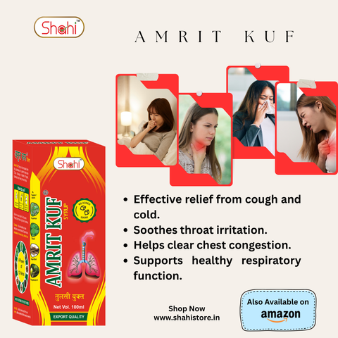Amrit Kuf Ayurvedic Cough Syrup - Natural Relief from Cough & Cold